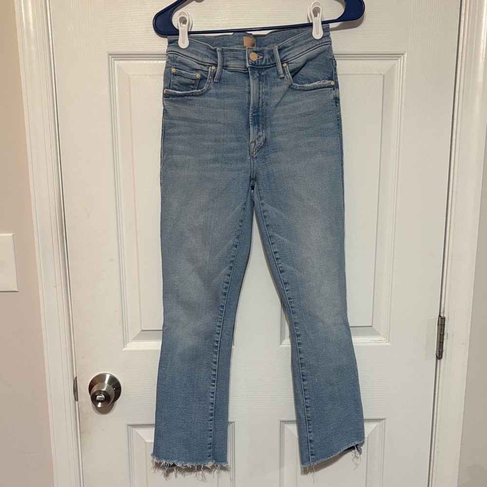 MOTHER Light Blue Flare Jeans